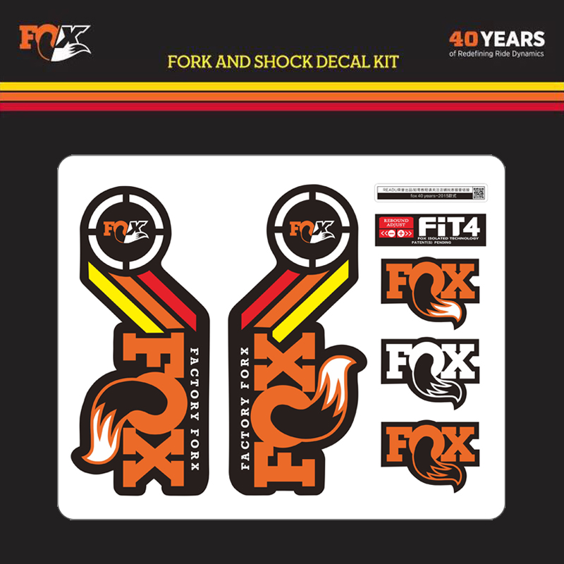 STICKERS FORK FOX FORK 40 PERFORMANCE ELX59 STICKERS AUFKLEBERS DECALS MTB 