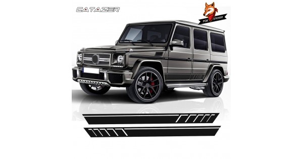 Auto sticker sticker graphics, voor Mercedes Benz G Klasse G55 G63 AMG W463 G500 Auto Accessoires Auto Side Rok Stickers Body Strepen Decor Decal