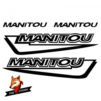 Bicycle Frame Decal Stickers   MANITOU-01