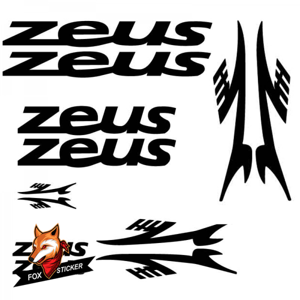 Bicycle Frame Decal Stickers   zeus-02