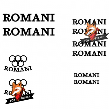 Bicycle Frame Decal Stickers   ROMANI-01