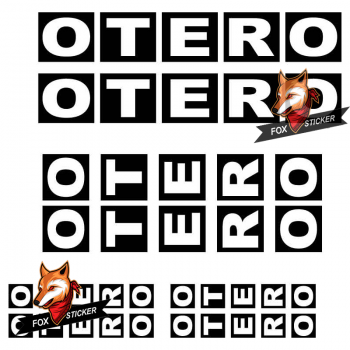 Bicycle Frame Decal Stickers   OTERO-01