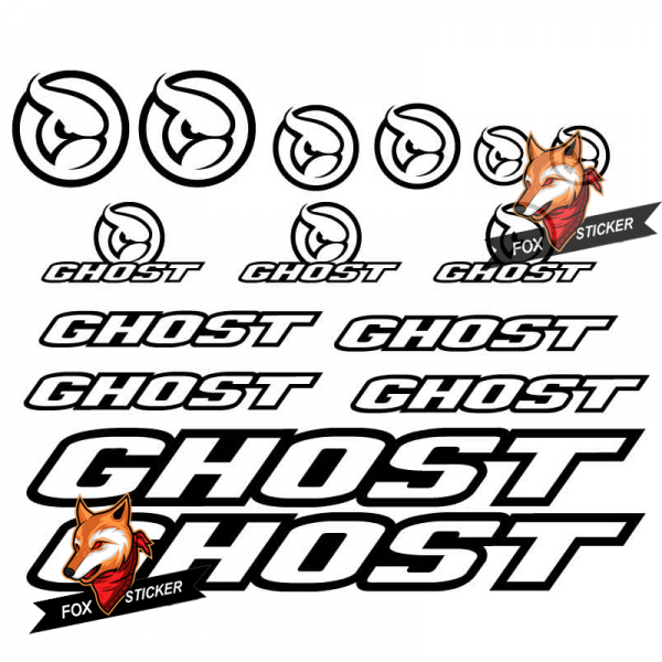 Bicycle Frame Decal Stickers   ghost-03