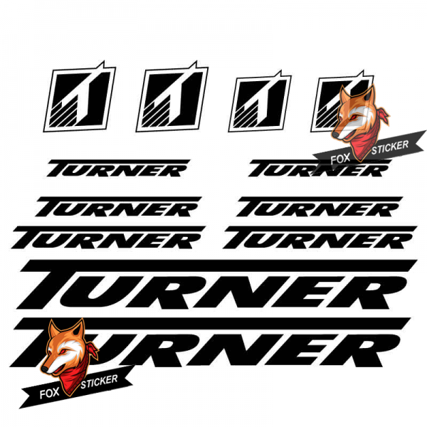 Bicycle Frame Decal Stickers  turner-01