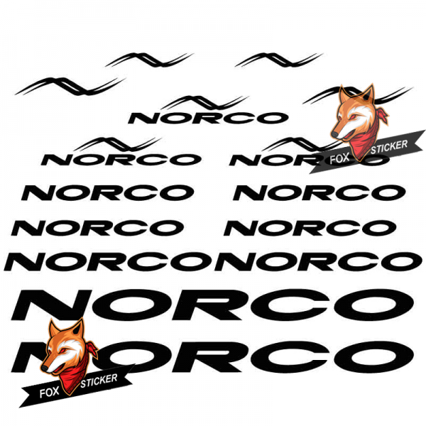 Bicycle Frame Decal Stickers  norco-01