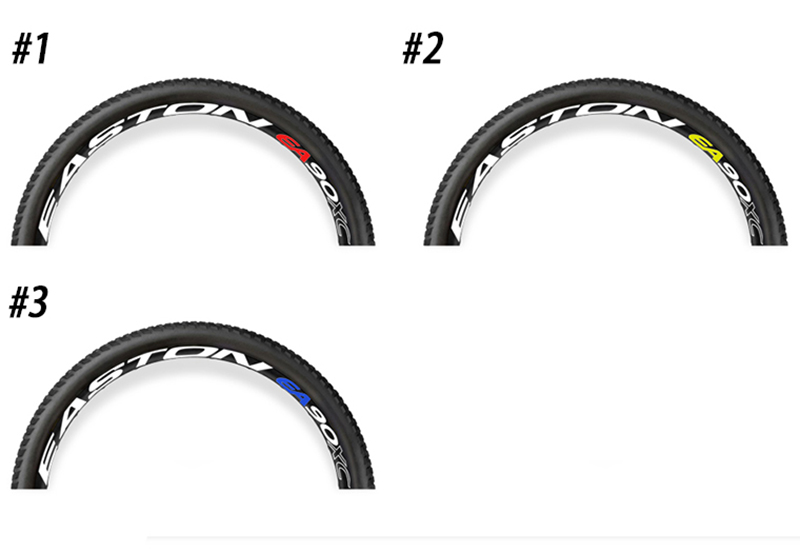 Mountain Bicycle Wheels MTB Rim Decal Stickers for EASTON EA90XC 26er ...