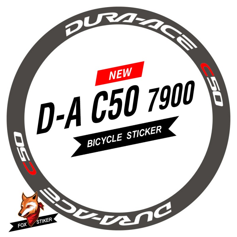 Sticker Duar Road Bicycle Wheels Rim Decal Stickers for DURA ACE C50 7900