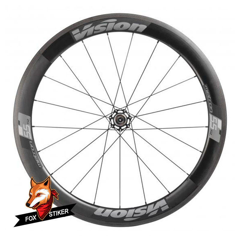 Vision Metron 45 Rim Road Bicycle Wheels Rim Decal Stickers for Vision Metron 55 SL